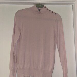 Pink mockneck sweater